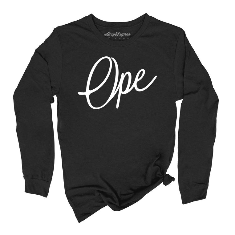 Ope Script Graphic Long Sleeve Tee
