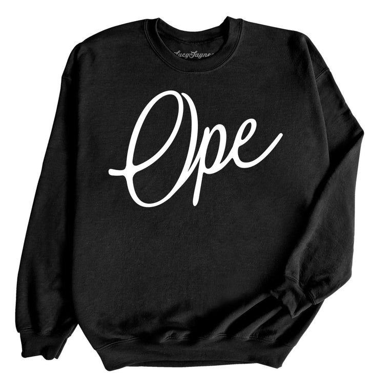 Ope Script Graphic Sweatshirt