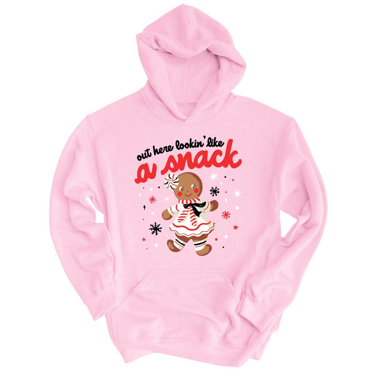 Out Here Lookin' Like A Snack Graphic Hoodie - Light Pink