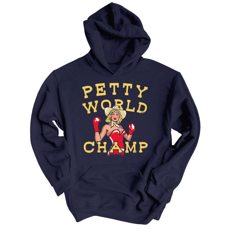 Petty World Champ Graphic Hoodie - Classic Navy