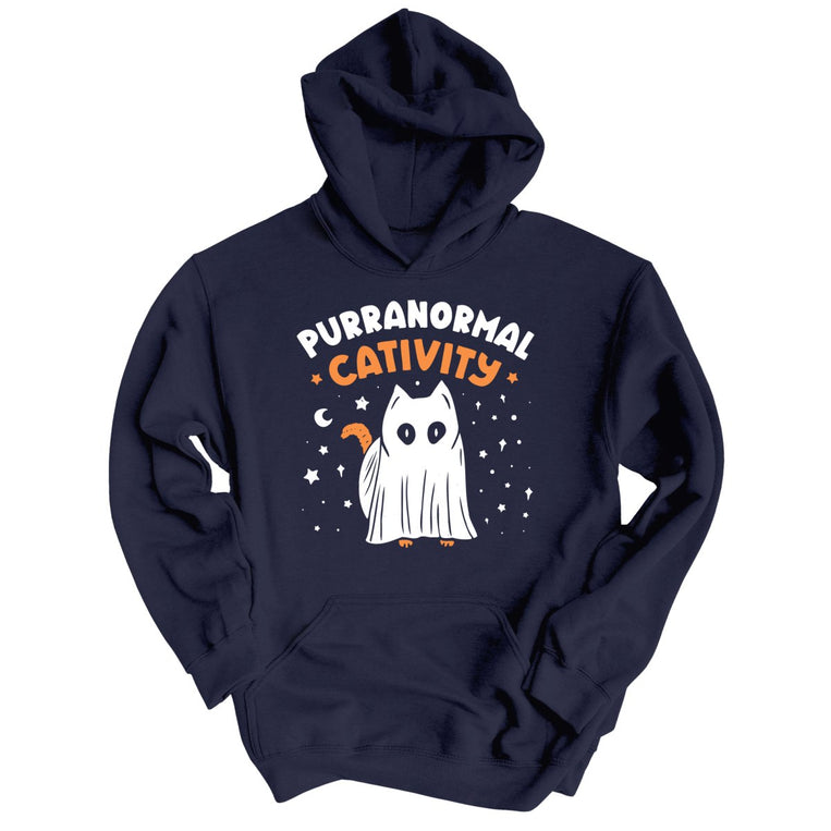 Purranormal Cativity Graphic Hoodie - Classic Navy