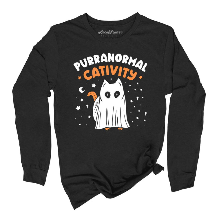 Purranormal Cativity Graphic Long Sleeve Tee