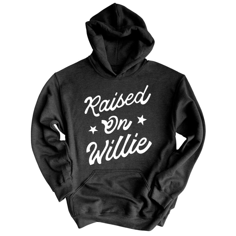 Raised on Willie Graphic Hoodie - Charcoal Heather