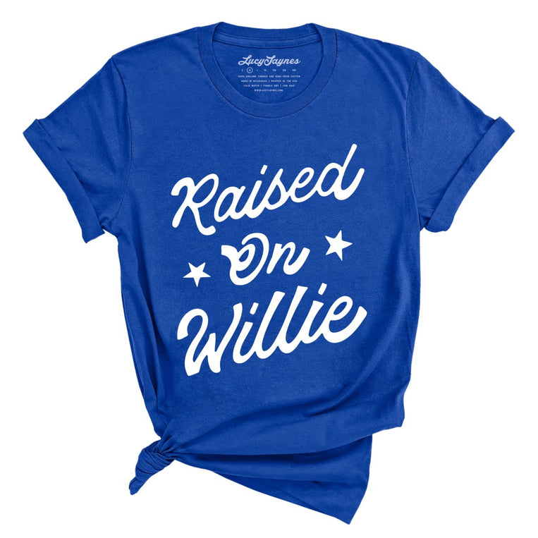 Raised on Willie Graphic Tee - True Royal