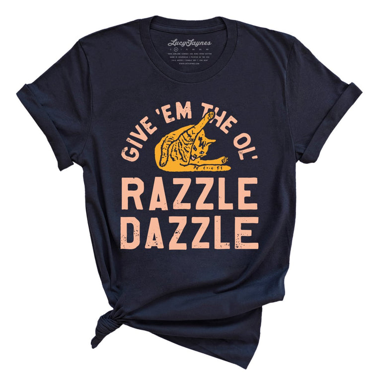 Razzle Dazzle Graphic Tee - Navy