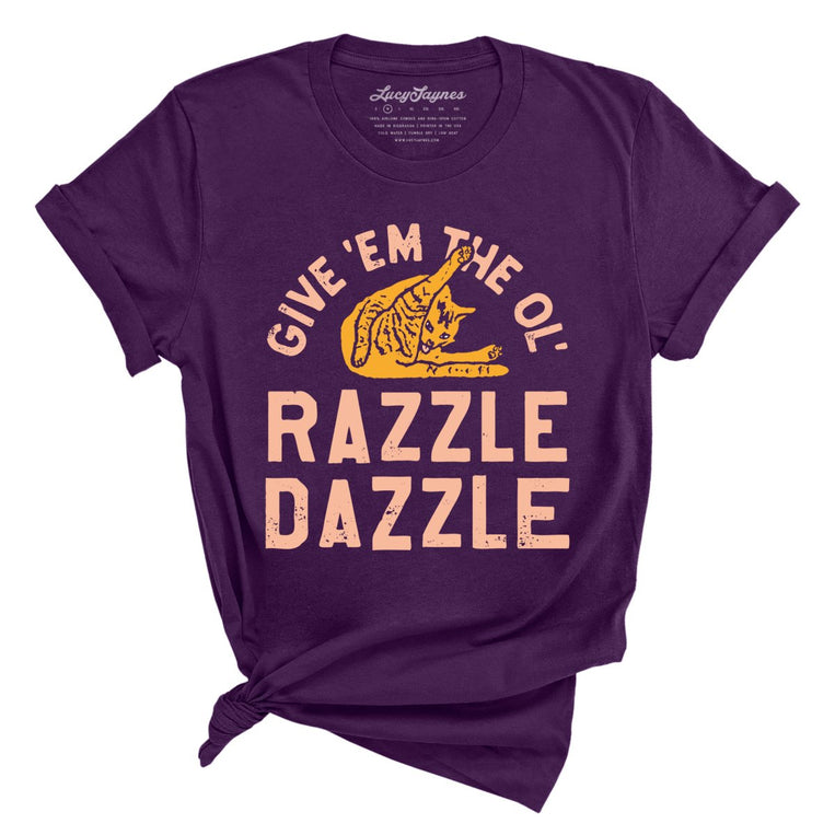 Razzle Dazzle Graphic Tee - Team Purple