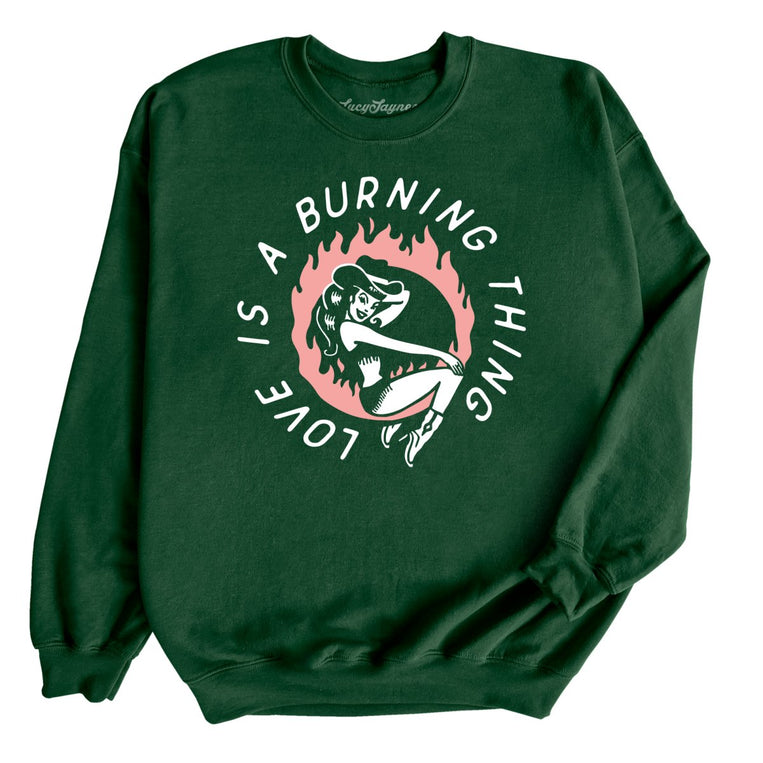 Ring of Fire Graphic Sweatshirt - Forest