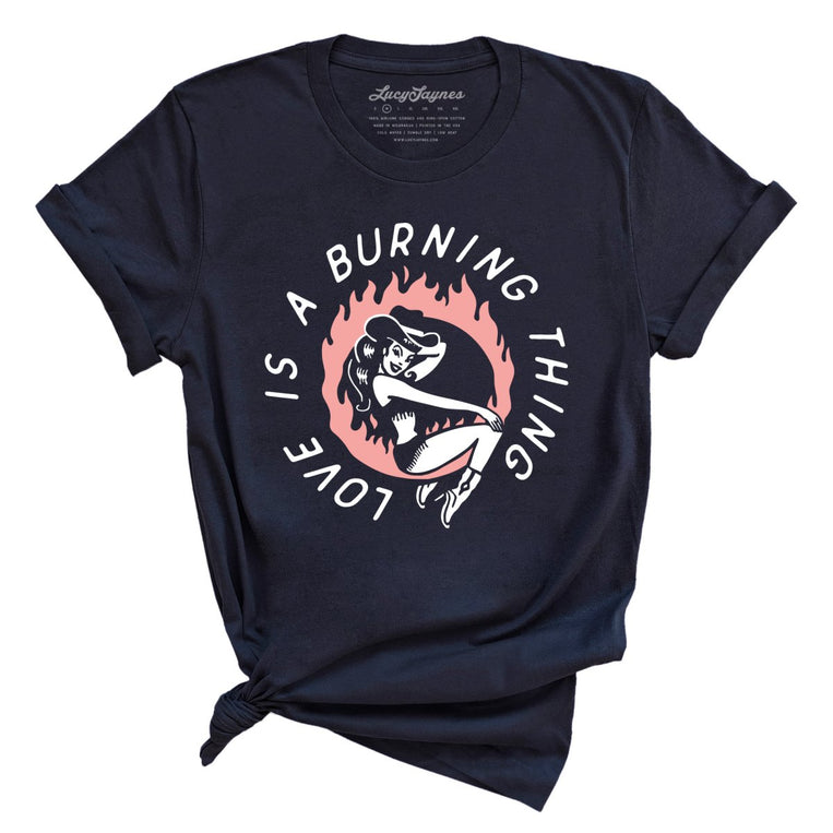 Ring of Fire Graphic Tee - Navy
