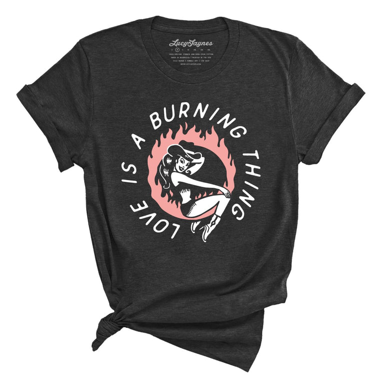 Ring of Fire Graphic Tee - Dark Grey Heather