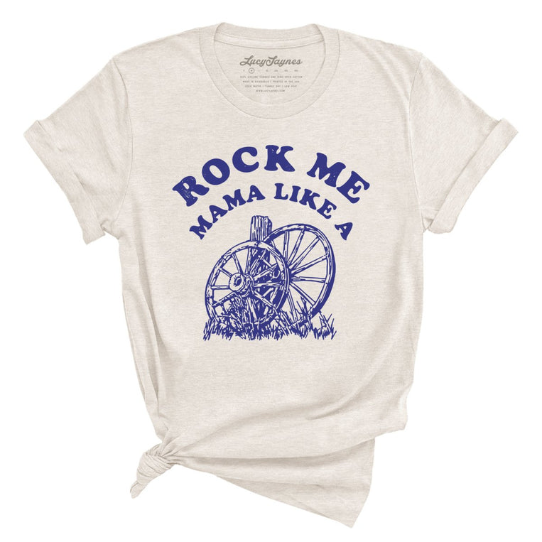 Rock Me Mama Graphic Tee - Heather Dust