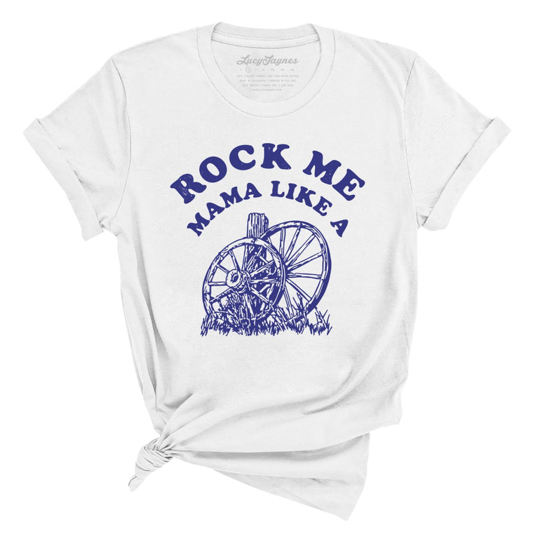 Rock Me Mama Graphic Tee - White