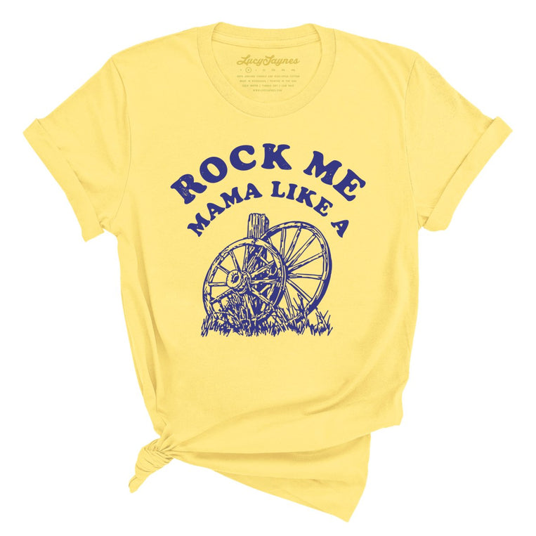 Rock Me Mama Graphic Tee - Yellow