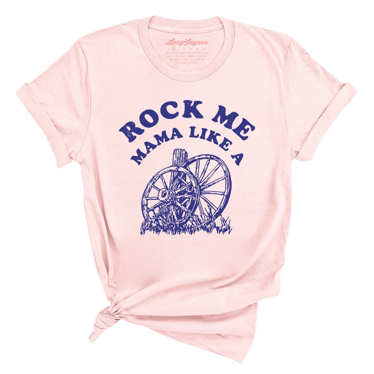 Rock Me Mama Graphic Tee - Soft Pink