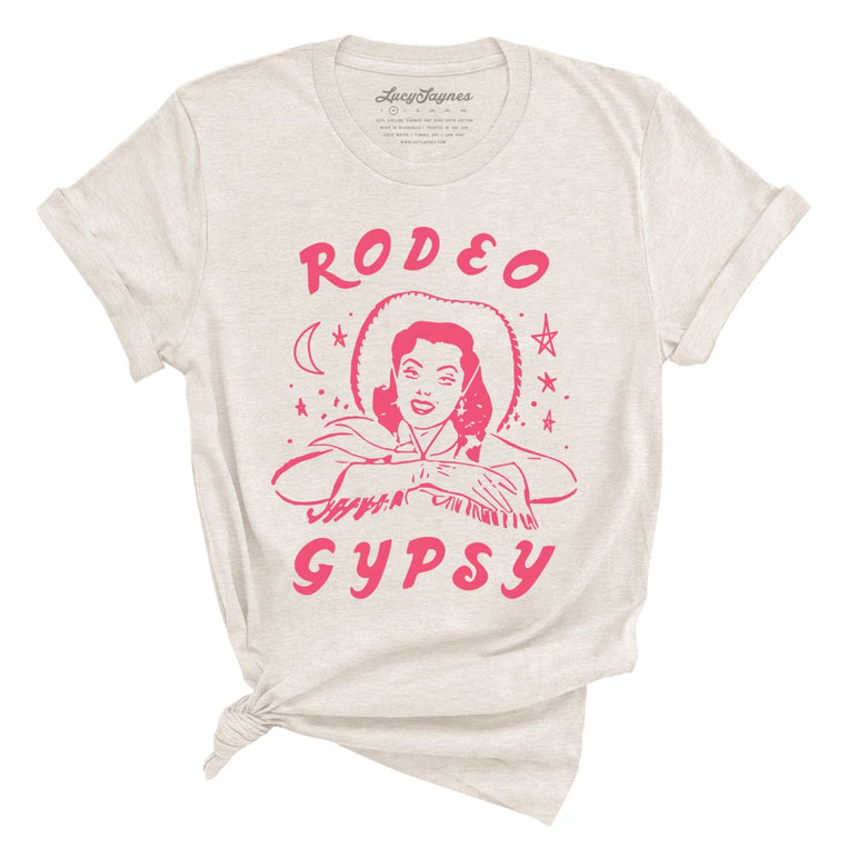 Rodeo Gypsy Graphic Tee - Heather Dust