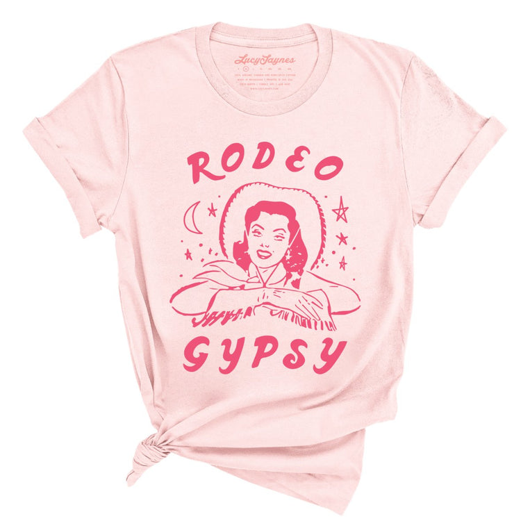 Rodeo Gypsy Graphic Tee - Soft Pink