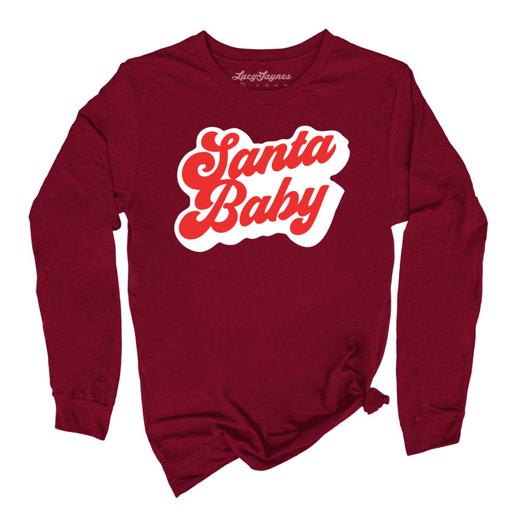 Santa Baby Graphic Long Sleeve Tee