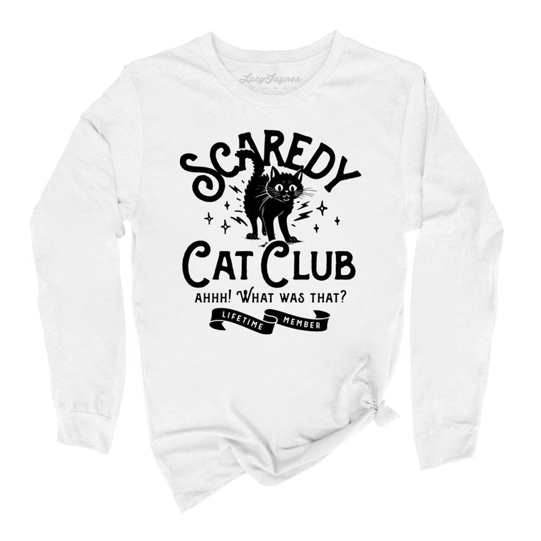 Scaredy Cat Club Graphic Long Sleeve Tee
