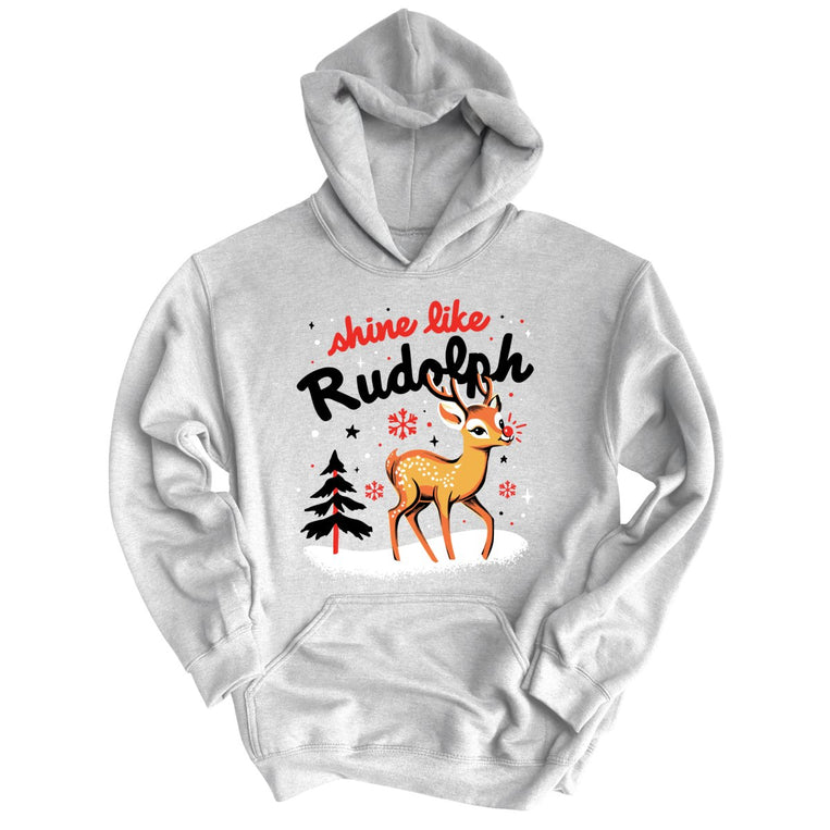 Shine Like Rudolph Graphic Hoodie