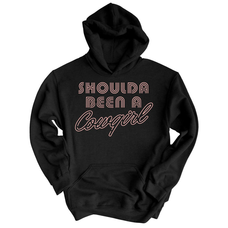 Should of Been a Cowgirl Retro Neon Graphic Hoodie