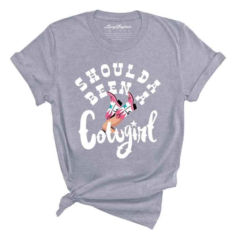 Should of Been a Cowgirl Graphic Tee - Heather Storm