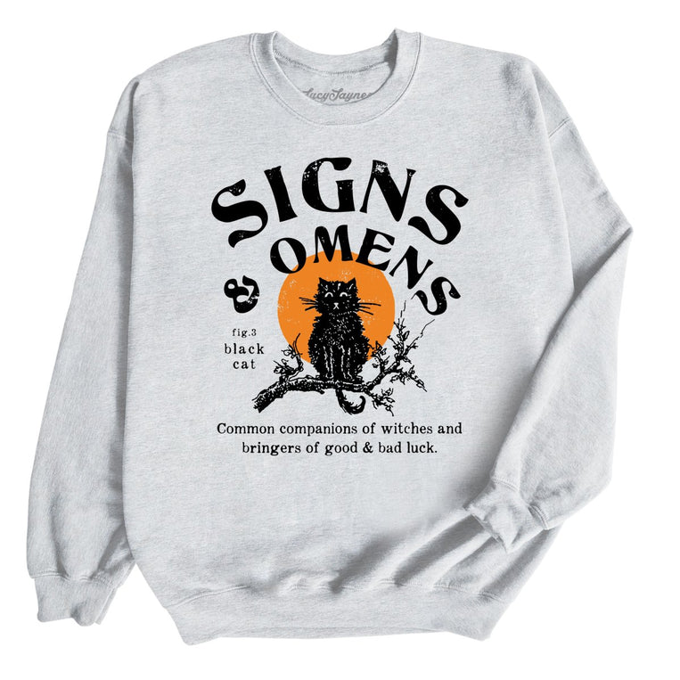 Signs & Omens Graphic Sweatshirt - Ash