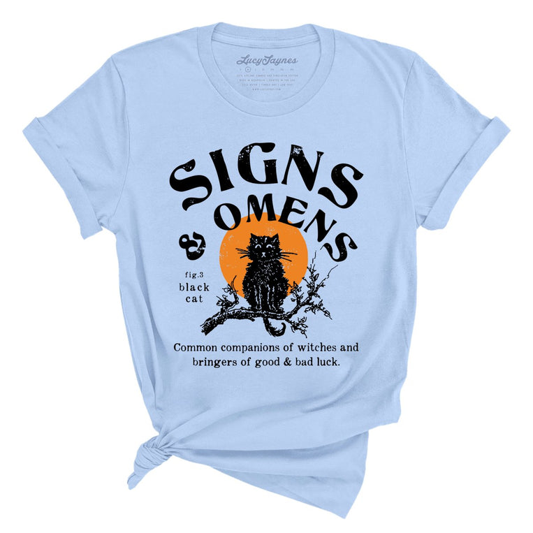 Signs & Omens Graphic Tee - Light Blue