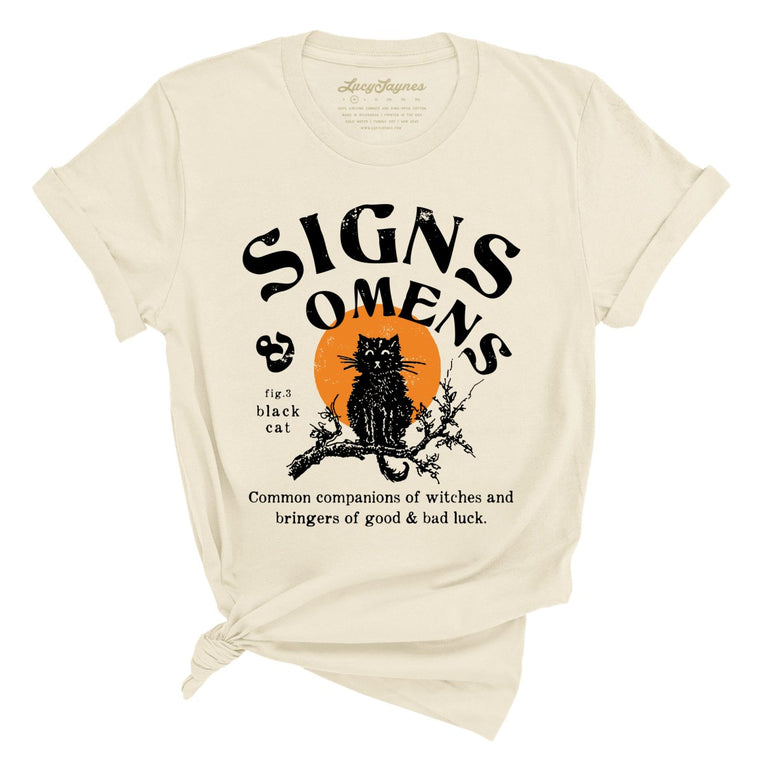 Signs & Omens Graphic Tee - Soft Cream