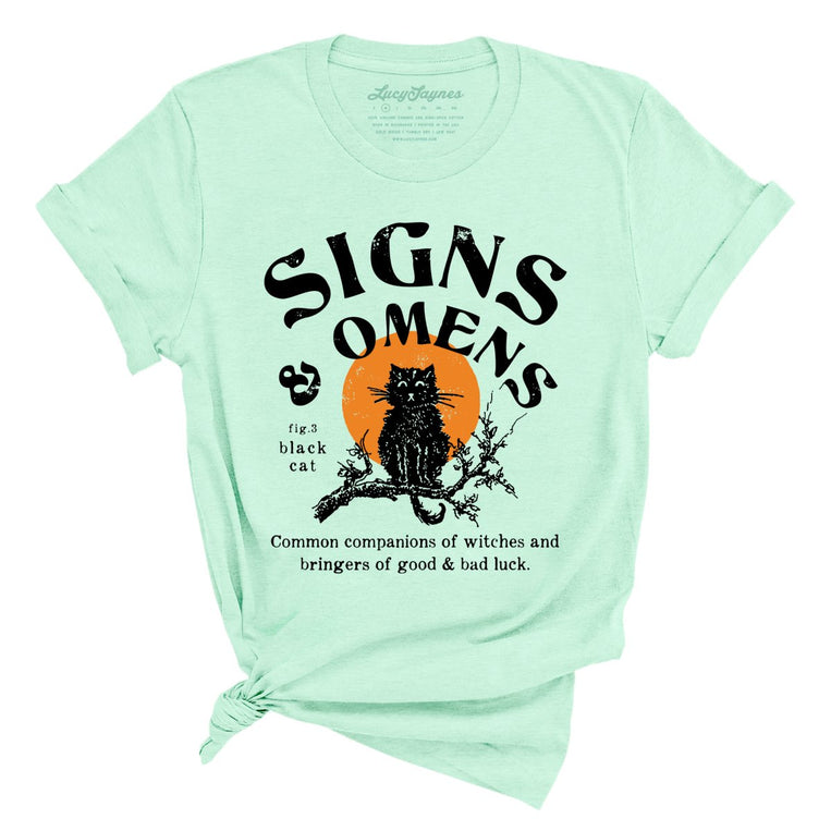 Signs & Omens Graphic Tee - Heather Mint