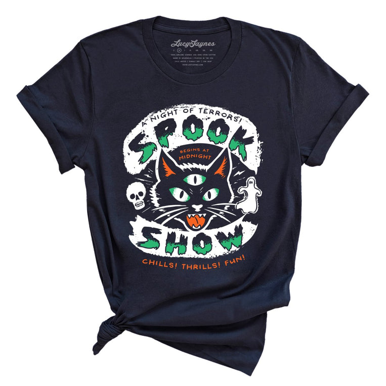 Spook Show Graphic Tee - Navy