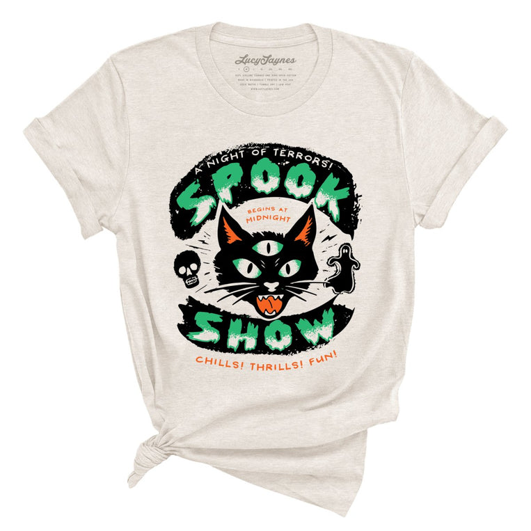Spook Show Graphic Tee - Heather Dust