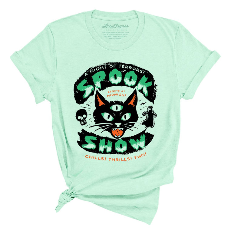 Spook Show Graphic Tee - Heather Mint