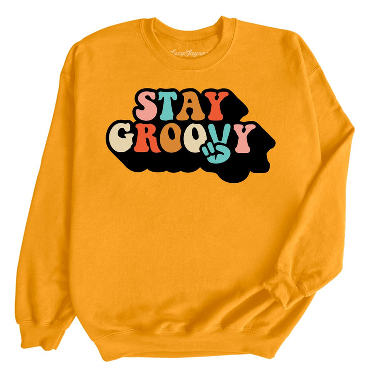 Stay Groovy Graphic Sweatshirt