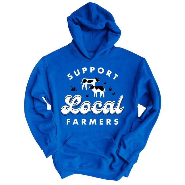 Support Local Farmers Graphic Hoodie - Royal