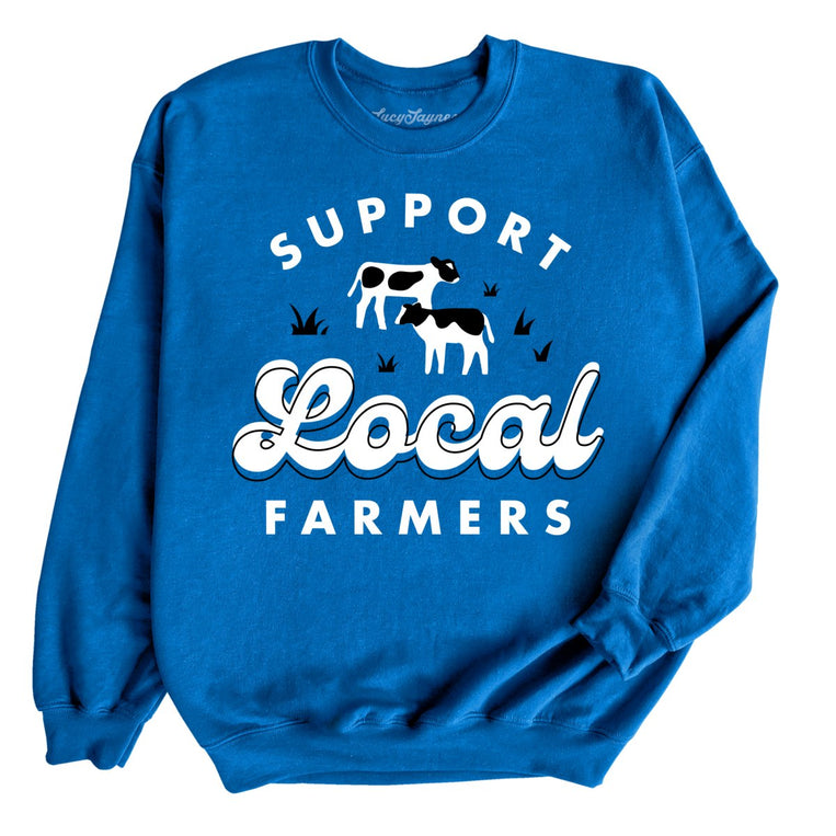 Support Local Farmers Graphic Sweatshirt