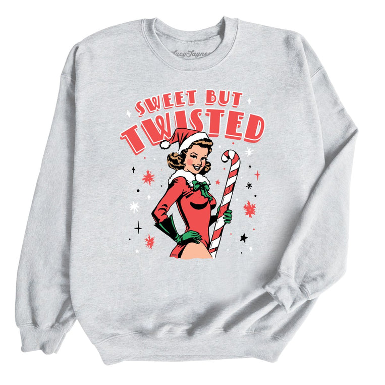Sweet But Twisted Graphic Sweatshirt - Ash