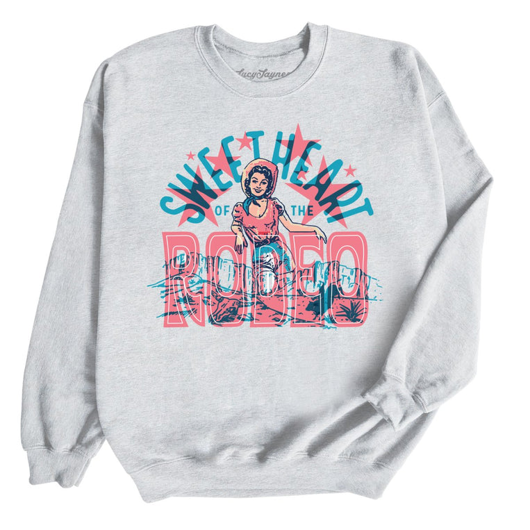 Sweetheart Of The Rodeo Graphic Sweatshirt - Ash