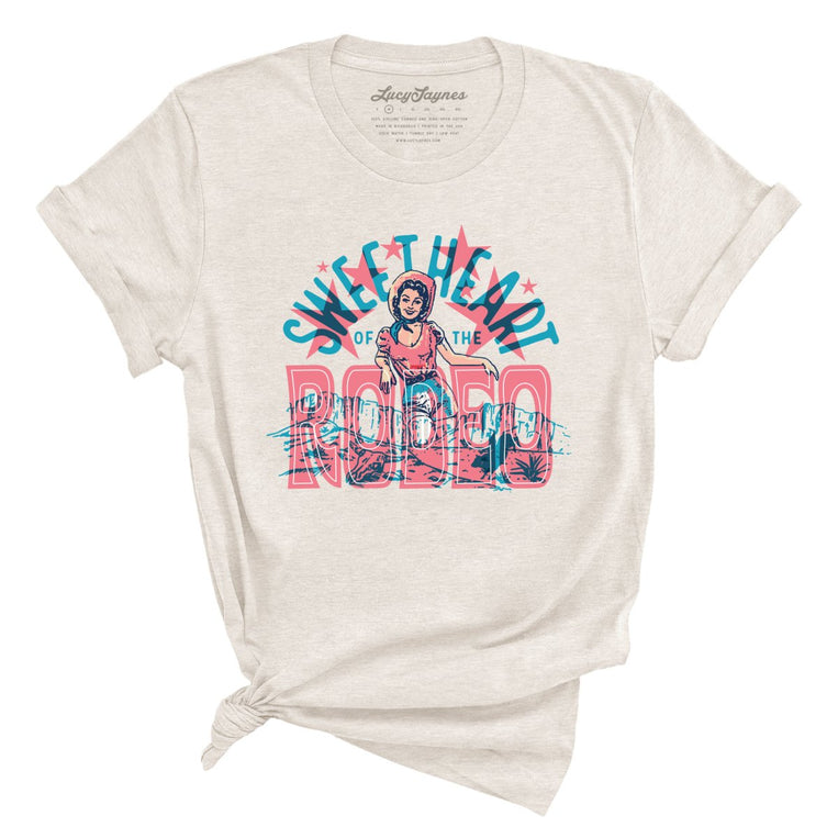 Sweetheart Of The Rodeo Graphic Tee - Heather Dust