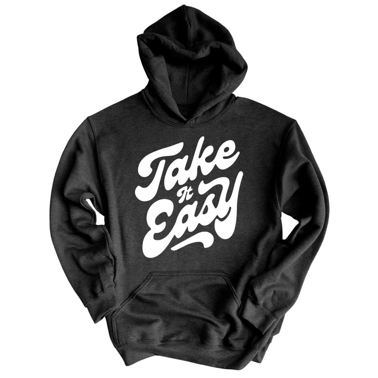 Take it Easy Graphic Hoodie - Charcoal Heather