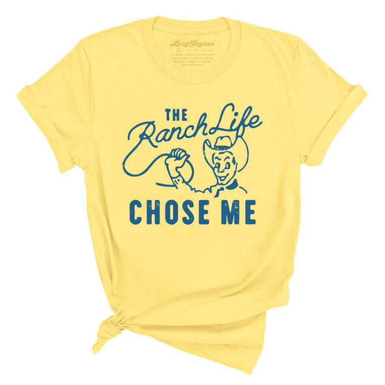 The Ranch Life Chose Me Graphic Tee - Yellow