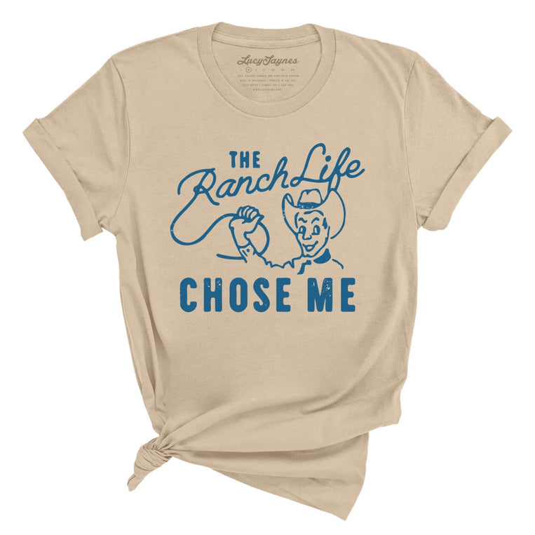 The Ranch Life Chose Me Graphic Tee - Tan