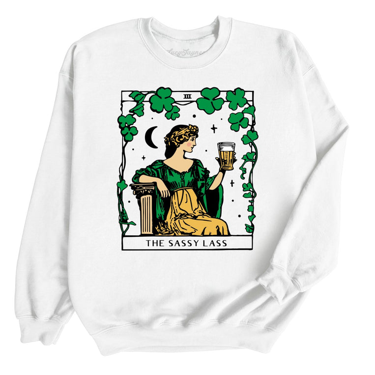 The Sassy Lass Tarot Card Graphic Sweatshirt