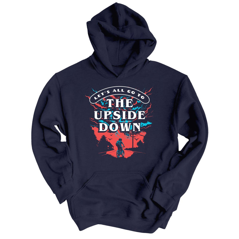 The Upside Down Graphic Hoodie - Classic Navy