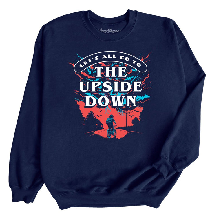 The Upside Down Graphic Sweatshirt - Navy