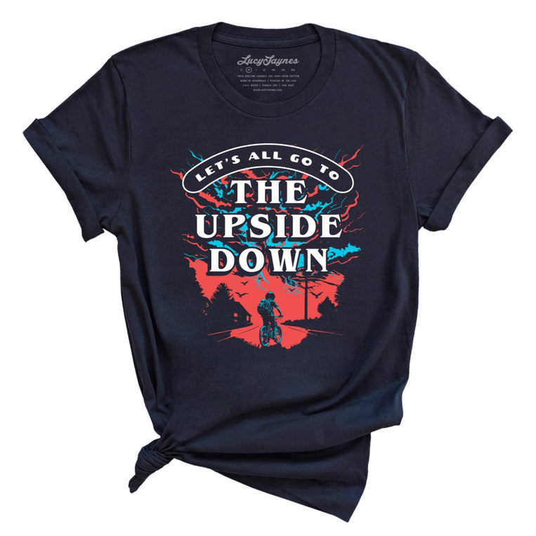 The Upside Down Graphic Tee - Navy