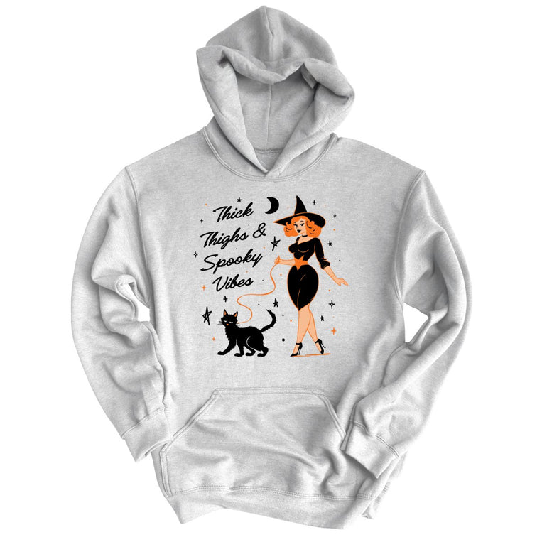 Thick Thighs and Spooky Vibes Graphic Hoodie