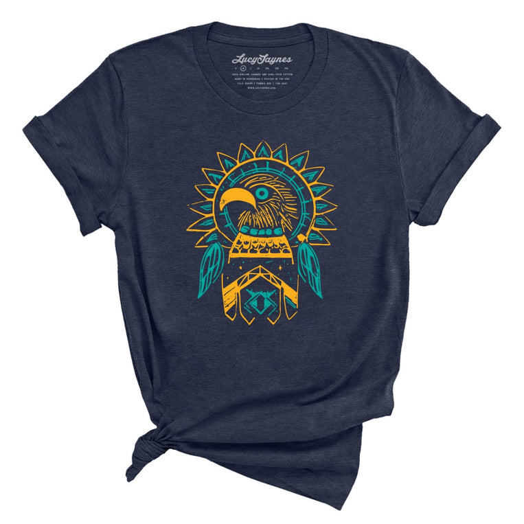 Thunderbird Graphic Tee - Heather Midnight Navy
