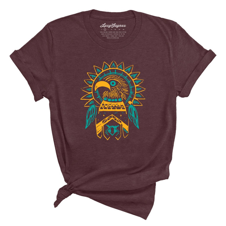 Thunderbird Graphic Tee - Heather Maroon