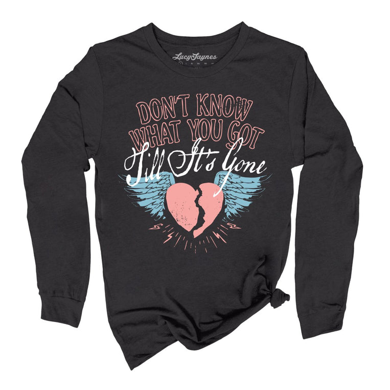 Till It's Gone Graphic Long Sleeve Tee - Dark Grey