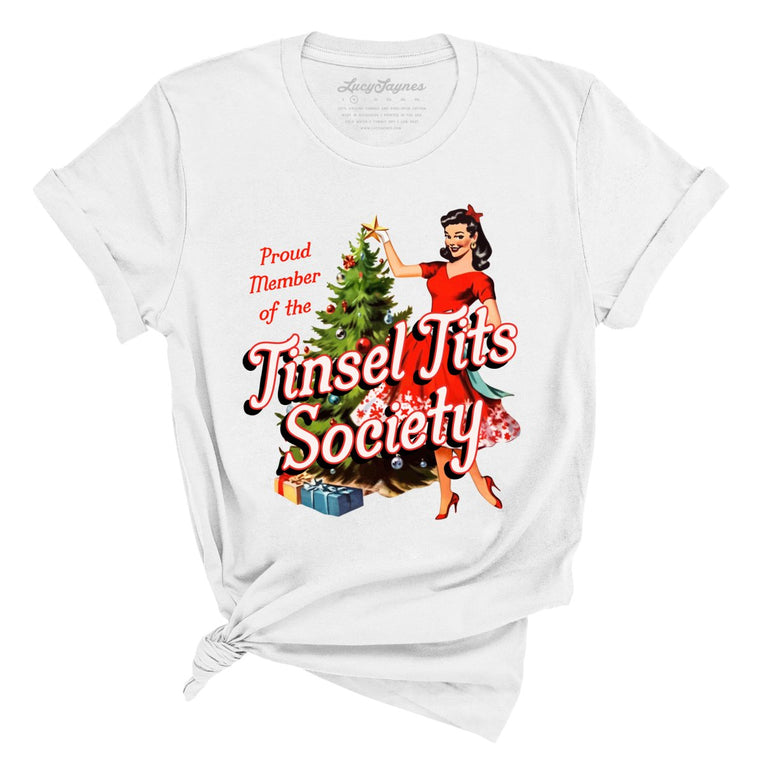 Tinsel Society Graphic Tee - White