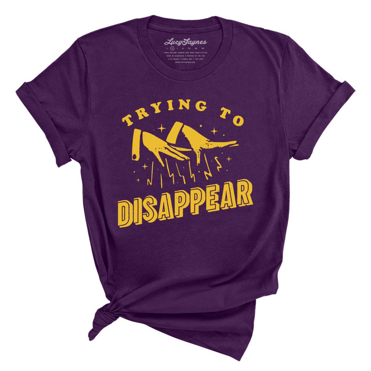 Trying to Disappear Graphic Tee - Team Purple